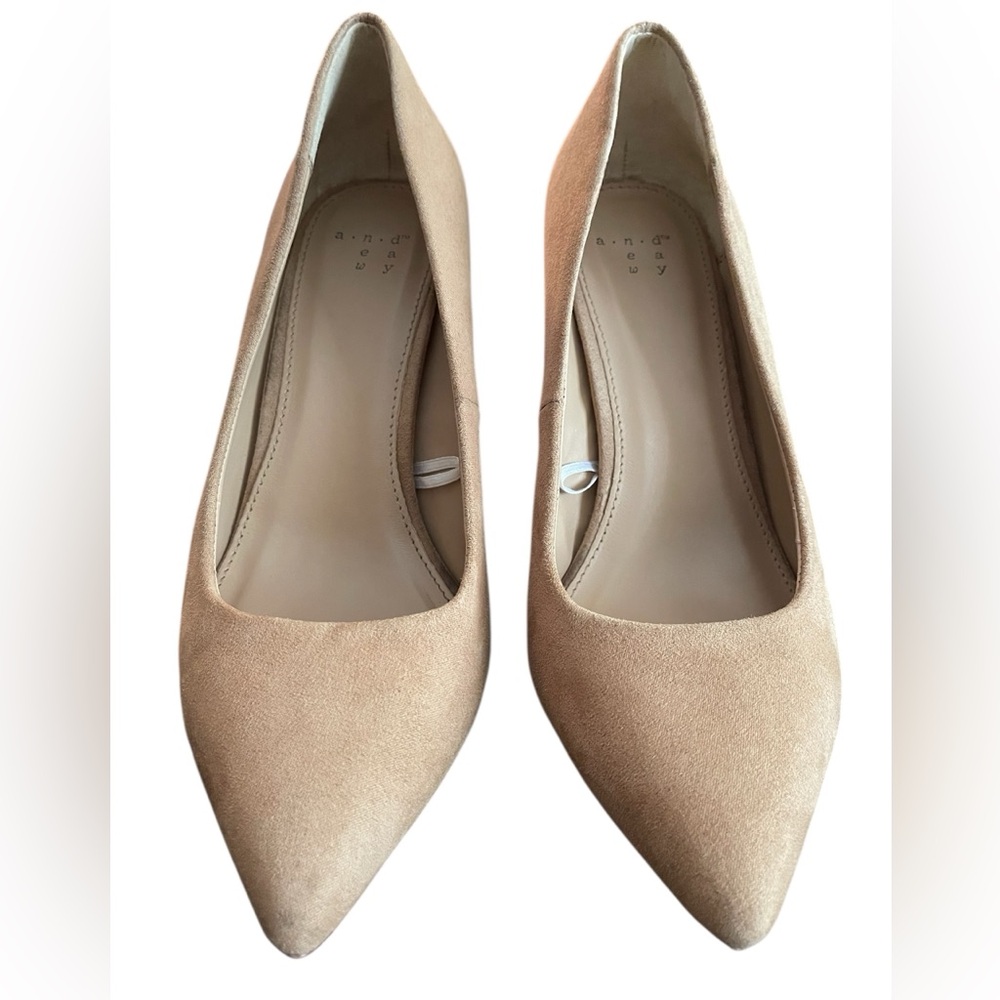 A New Day Tan Heels with Pointed Toe